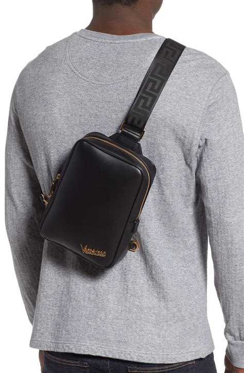 versace sling bag mens|Versace shoulder bag men.